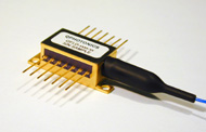 Wavelength stabilized single mode fiber coupled laser diode 150mW @ 1440nm, QFBGLD-1440-150