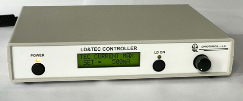 CW laser diode driver with temperature controller and mount, QSDIL-1200