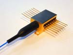 Single mode fiber coupled laser diode, 10mW @ 450nm, QFLD-450-10S